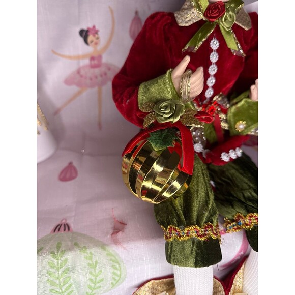 Jingles & Joy Christmas Elf Shelf Sitter, Red/Green - Picture 5 of 5